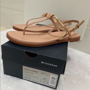 Cole Haan Flora T strap flat sandal